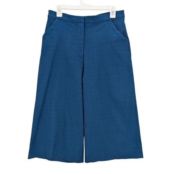 Zac Zac Posen Wide Leg Pants Women Size 12 Tailored Fit Cropped Office Y2K USA - Picture 1 of 10